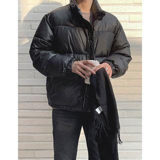Drawstring-hem Puffer Jacket