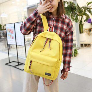 Stripe Slider Cotton Backpack
