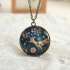 Deer Print Necklace