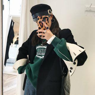 Belted Military Cap Black - One Size