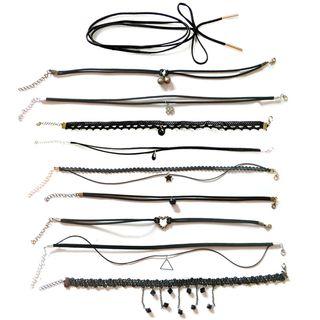 Set Of 10 Chokers