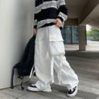 Strap Pocket Wide-leg Pants