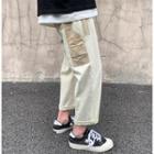 Two Tone Straight-cut Pants