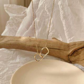 Hoop Pendant Necklace Necklace - Gold - One Size