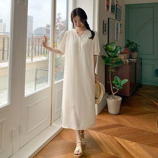 Plus Size Long Shirtdress With Sash