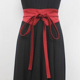 Tie-strap Wide Belt
