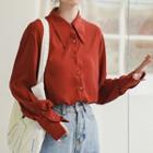 Plain Shirt Rust Red - One Size