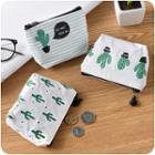 Cactus Pritned Canvas Pouch