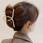 Matte Alloy Hair Clamp Gold - One Size