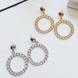Chained Hoop Earrings