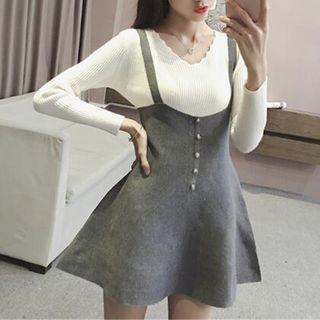 Strappy Jumper Knitted Dress