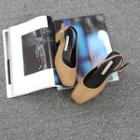 Block-heel Sling-back Pumps