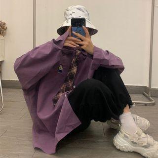 Oversized Shirt / Neck-tie / Set