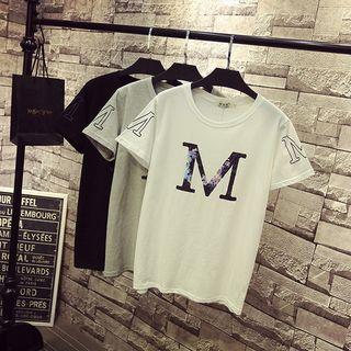 Short Sleeve M Printed Top