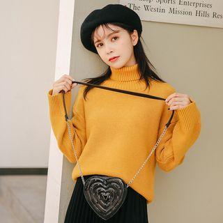 Turtleneck Loose Knit Top