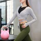 Cropped Long-sleeve Sports T-shirt