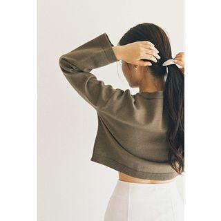Crew-neck Crop Sweater
