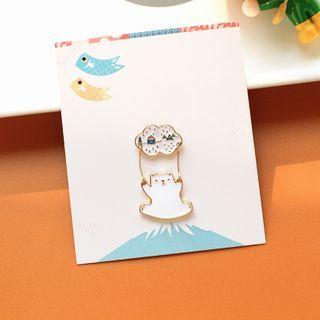 Cartoon Brooch Polar Bear - One Size