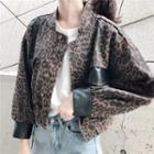 Leopard Buttoned Jacket Leopard - One Size