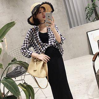 Gingham Loose Fit Shirt
