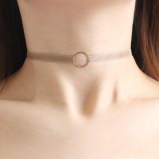 Alloy Hoop Chiffon Choker