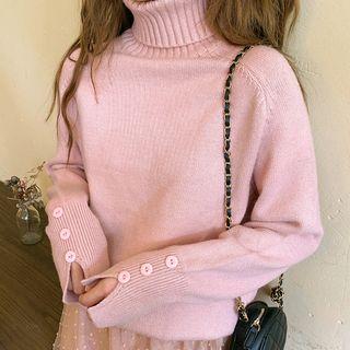 Knitted Turtleneck Loose-fit Sweater