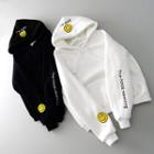 Smile Embroidered Hoodie