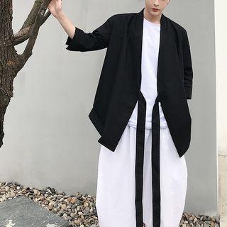 3/4-sleeve Wrap Shirt