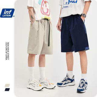 Unisex Colorblock Loose Shorts