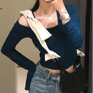 Bow Faux Leather Crossbody Bag White & Black - One Size