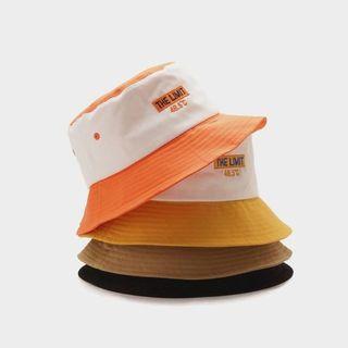 Embroidered Two Tone Bucket Hat