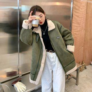Logo Fleece-lined Zip-up Jacket