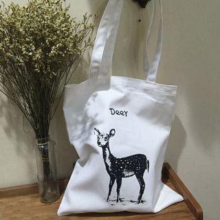 Printed Canvas Tote / Cross Bag
