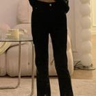 High Waist Straight Leg Bootcut Jeans