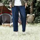 Printed Straight-fit Jeans