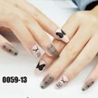 Printed Nail Art Faux Nail Tip 0059-13 - As Shown In Figure - One Size