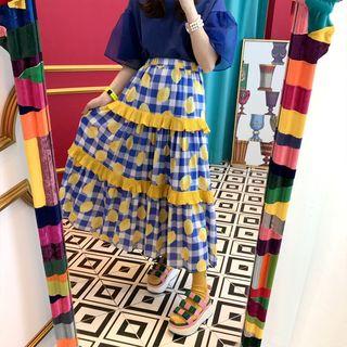 Checked / Pattern A-line Skirt