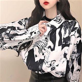 Print Shirt Print - Black & White - One Size