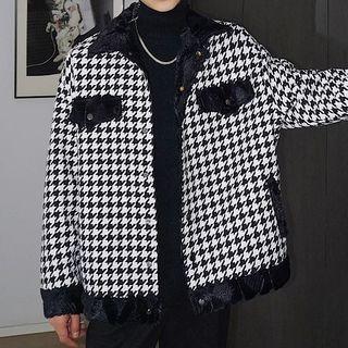 Houndstooth Embroidered Jacket