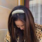 Quilted Faux-leather Hair Band