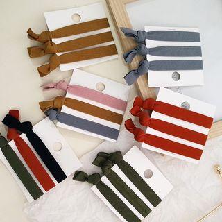 Set Of 3: Knotted Hair Tie