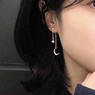 Rhinestone Star & Moon Earring (various Designs)