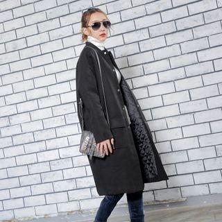 Baseball Wool Coat