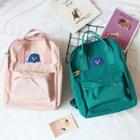 Lightweight Owl Embroidered Square Backpack