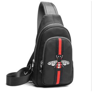 Bee Embroidered Sling Bag