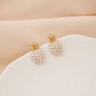 Faux Pearl Pineapple Earring 1 Pair - E2866 - As Shown In Figure - One Size