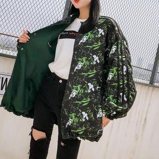 Reversible Print Buttoned Jacket