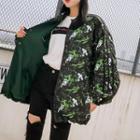 Reversible Print Buttoned Jacket