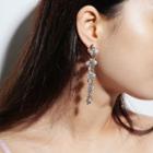 Jeweled Beaded Drop Earrings