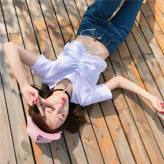 Drawstring Hem Cropped Top